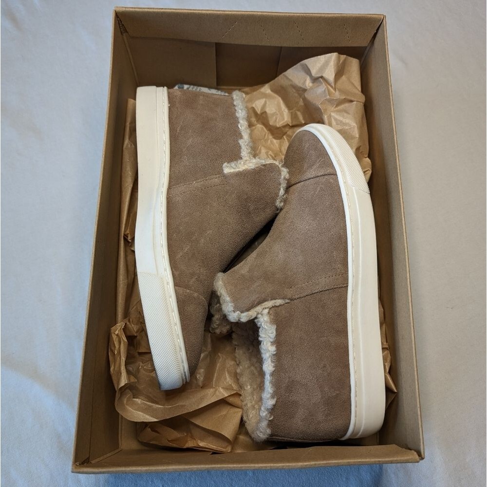 Lucky Brand Oiled Suede Lyndyna Boots in Sandstone - Size 6